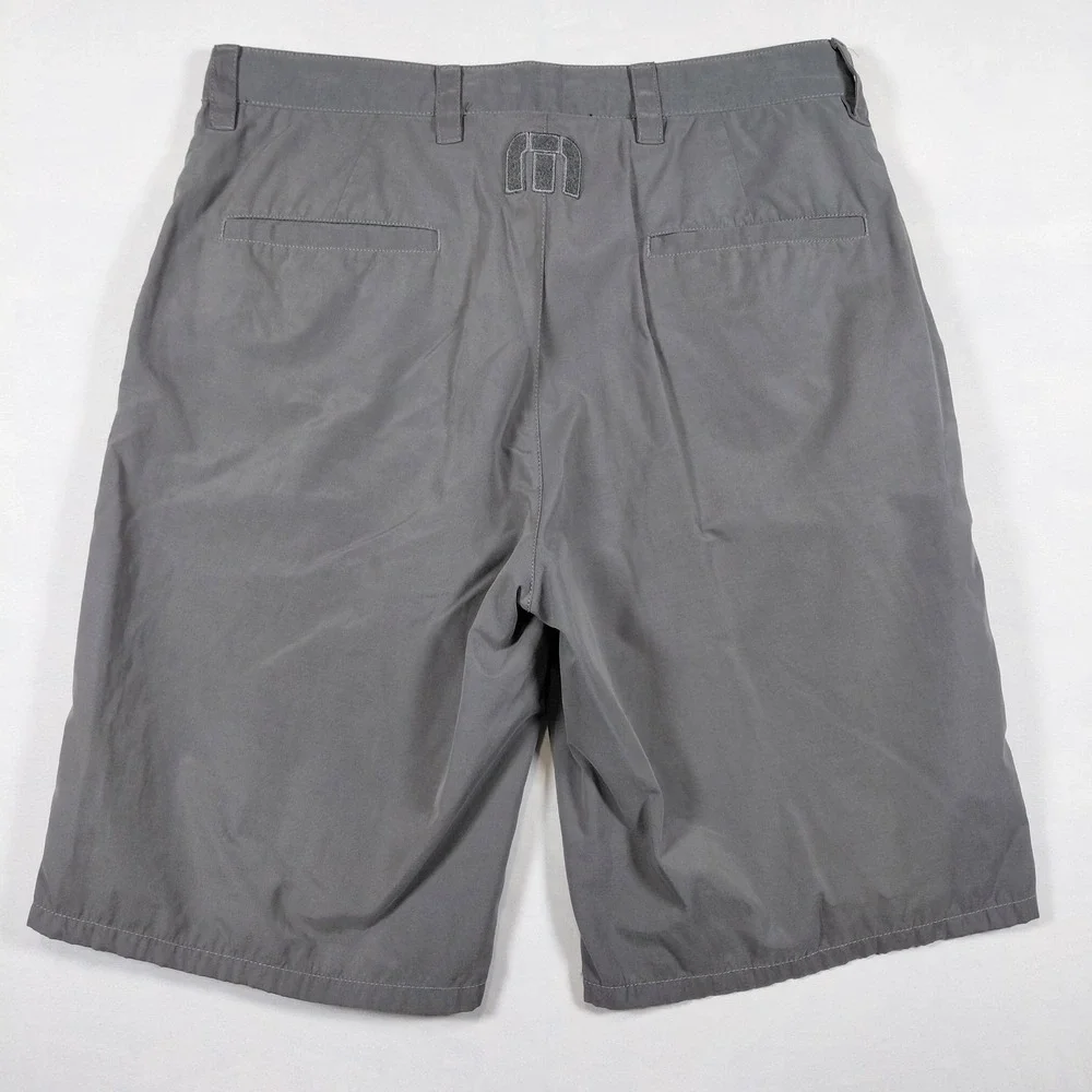 Travis Mathew Mens Grey Performance Golf Shorts 32W